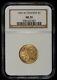 1987-w G$5 Us Constitution Commemorative Gold Coin Ngc Ms 70 Sku-g1009