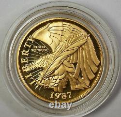 1987-W Proof $5 Constitution Gold Coin with Original Mint Capsule