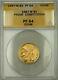 1987-w Proof Constitution Commemorative $5 Gold Coin Anacs Pf-64 Dcam