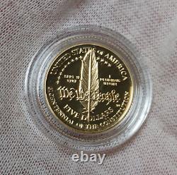 1987-W US Constitution Bicentennial $5 Commemorative Gold Coin Proof US Mint