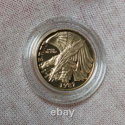 1987-W US Constitution Bicentennial $5 Commemorative Gold Coin Proof US Mint