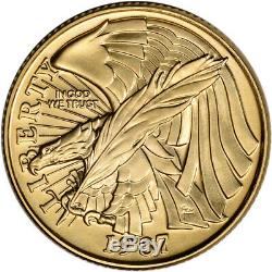 1987-W US Gold $5 Constitution Commemorative BU Coin in Capsule