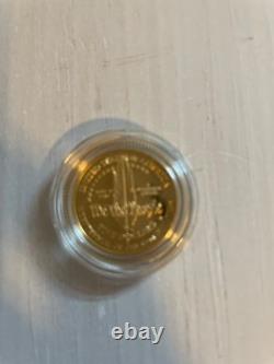 1987 W U. S. Constitution Bicentennial $5 Gold Coin w original box