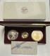 1988 America In Space 90% Gold Silver Bronze 3 Coin Commemorative Set