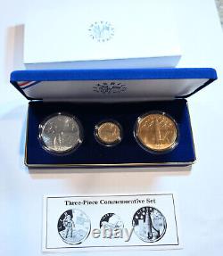 1988 America In Space Young Astronaut Medal Program Gold Silver Bronze Coin Set