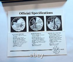 1988 America In Space Young Astronaut Medal Program Gold Silver Bronze Coin Set
