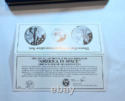 1988 America In Space Young Astronaut Medal Program Gold Silver Bronze Coin Set