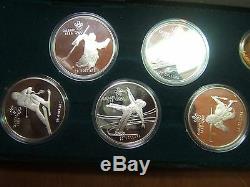 1988 Canadian Olympics 11 Coin Gold and Silver Set Original Case