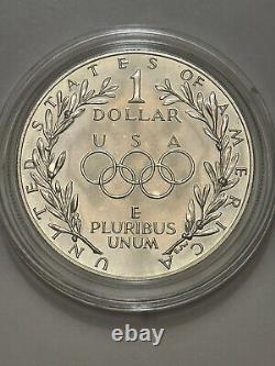 1988 United States Olympic Coins Proof Silver Dollar and Gold Five Dollar