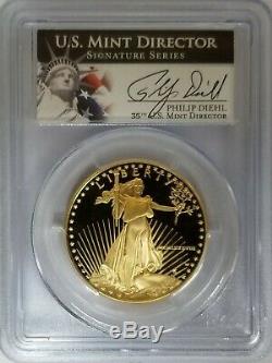 1988-W $50 Gold Eagle PCGS PR70DCAM Philip Diehl