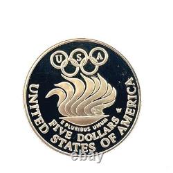 1988 W Liberty Seoul Olympic GEM Proof Commemorative $5 Gold Coin In Capsule