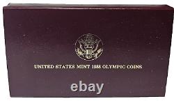 1988-W Olympic $5 Gold Proof with Box & COA-FREE USA Shipping