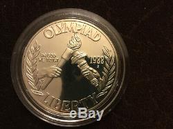 1988-W Olympic Coins Commemorative Gold $5 Set As Issued No Reserve $5 And $1