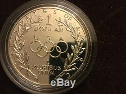 1988-W Olympic Coins Commemorative Gold $5 Set As Issued No Reserve $5 And $1