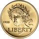 1988-w Us Gold $5 Olympic Commemorative Bu Coin In Capsule