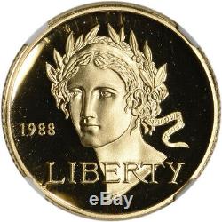 1988-W US Gold $5 Olympic Commemorative Proof NGC PF69 UCAM