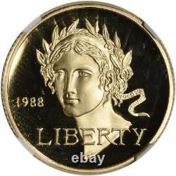 1988-W US Gold $5 Olympic Commemorative Proof NGC PF70 UCAM