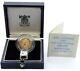 1989 500th Anniversary Gold Proof Half Sovereign. Queen Elizabeth Ii Coa #04268