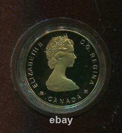 1989 Canada $100 Gold Coin Proof Mib (a389) Sainte Marie 1/4 Oz. 999 Gold