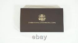 1989 Congressional Commemorative 3-Coin Gold & Silver Proof Set with COA & Box
