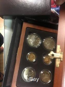 1989 Proof United States Congressional Coins Six Coin Set $5 gold gem mint