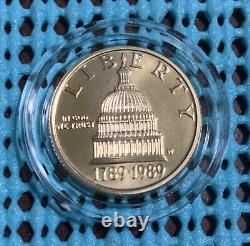 1989 U. S. Congressional Coin UNC Commemorative 3 coin set (Silver $1, Gold $5)