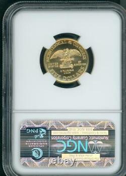 1989-W $5 GOLD COMMEMORATIVE 1/4 Oz. CONGRESS NGC MS70 MS-70 BEAUTIFUL