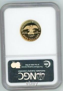 1989-w $5 Commemorative Gold Ngc Pr70 Pr-70 Congress Proof Pf70 Ultra Cameo