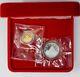 1990 2 Pc China Dragon & Phoenix Commemorative Coins 1g Gold 2g Silver