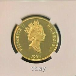 1990 Canada Gold $100 Literacy Ngc Pf 70 Ultra Cameo Scarce Perfection