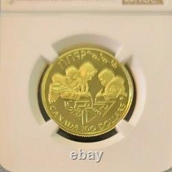 1990 Canada Gold $100 Literacy Ngc Pf 70 Ultra Cameo Scarce Perfection