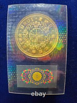1990 SEALED BU Japan 100,000 Yen Commemorative AKIHITO Phoenix PURE Gold Coin