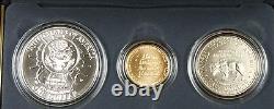 1991 Mount Rushmore 3 Coin Silver & Gold BU Commemorative U S Mint Set