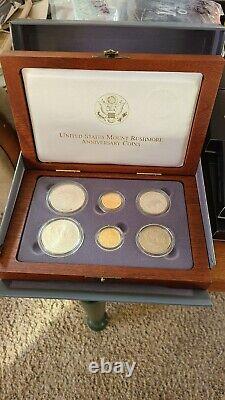 1991 Mount Rushmore Anniversary & 1987 Constitution Gold & Silver Sets 10 COINS