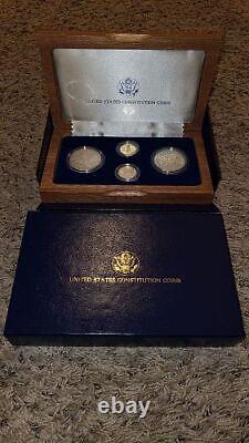 1991 Mount Rushmore Anniversary & 1987 Constitution Gold & Silver Sets 10 COINS