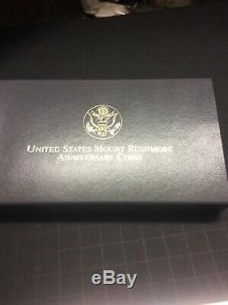 1991 US Mint Mount Rushmore Commemorative 3 Coin Silver & Gold Proof Set