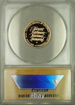 1991-W Proof Mount Rushmore Commemorative $5 Gold Coin ANACS PF-67 DCAM GEM