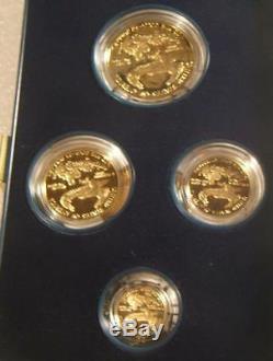 1991-w U. S. Mint $50-25-10-5 Gold Proof American Eagle 4-coin Set Ogp