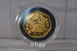 1992-1993 Commemorative Gold Proof Fifty Pence Coin Presidency Of The Eu