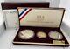 1992 U. S Mint Olympic 3 Coin Proof Set Ogp & Coa United States Gold & Silver