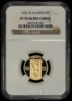 1992-W $5 Gold Commemorative Olympics Proof Coin NGC PF 70 UC SKU-G1007