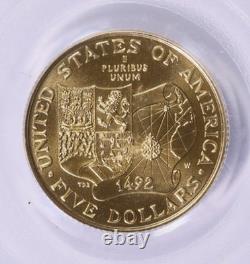 1992-W Christopher Columbus Quincentenary Gold $5 PCGS MS69