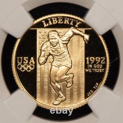 1992-W G$5 Olympic Commemorative Gold Coin Proof NGC PF 70 UC SKU-G1850