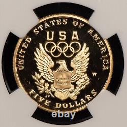 1992-W G$5 Olympic Commemorative Gold Coin Proof NGC PF 70 UC SKU-G1850