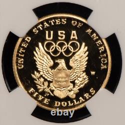 1992-W G$5 Olympic Commemorative Gold Coin Proof NGC PF 70 UC SKU-G1850