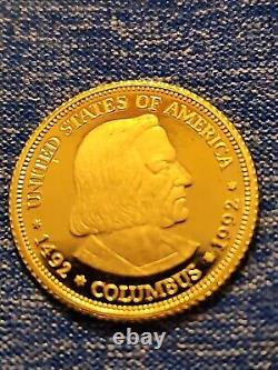 1992 columbus 500 year commemorative gold coin