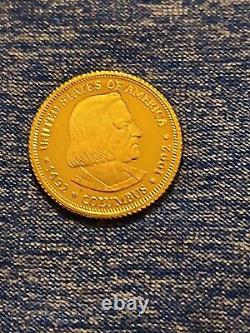 1992 columbus 500 year commemorative gold coin