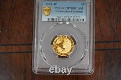 1992-w Pcgs Pr70dcam Christopher Columbus $5 Gold Proof Commemorative
