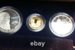 1993 BILL OF RIGHT 3 Coin Commemorative Proof Set, $1Silver $5Gold $. 50Copper