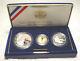 1993 Bill Of Rights 3 Coin Proof Set, With Gold & Silver, By Us Mint In Box, Coa
